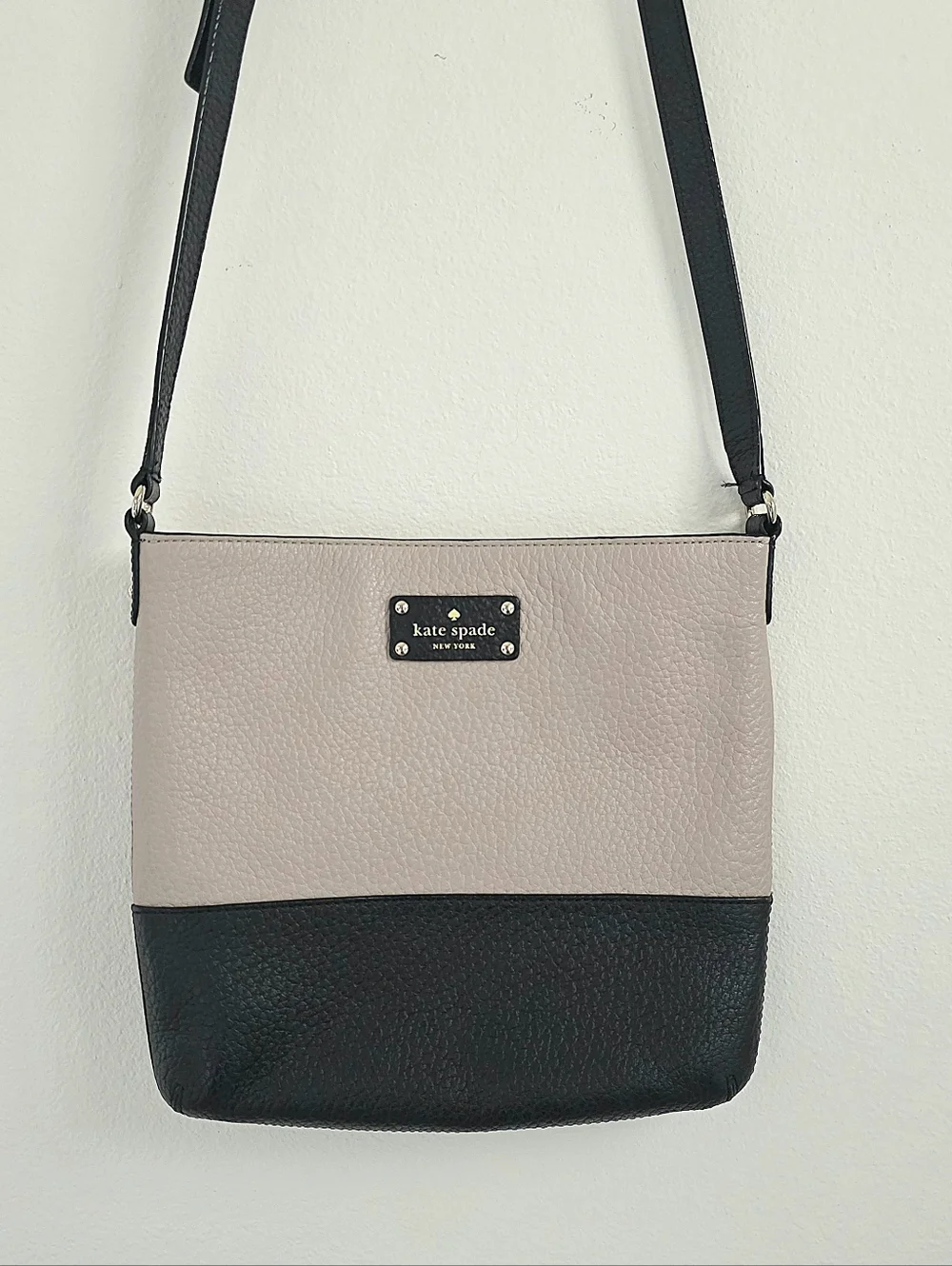 kate spade Pink and Black Leather Crossbody